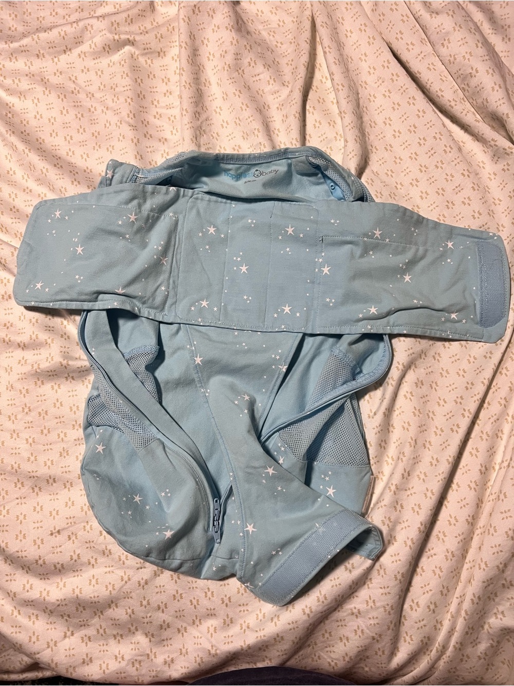 Happiest baby, Sleepea swaddle Light Blue Star-Print size small - Picture 3 of 6